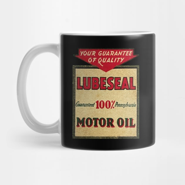 Lubeseal Motor Oil by Wright Art